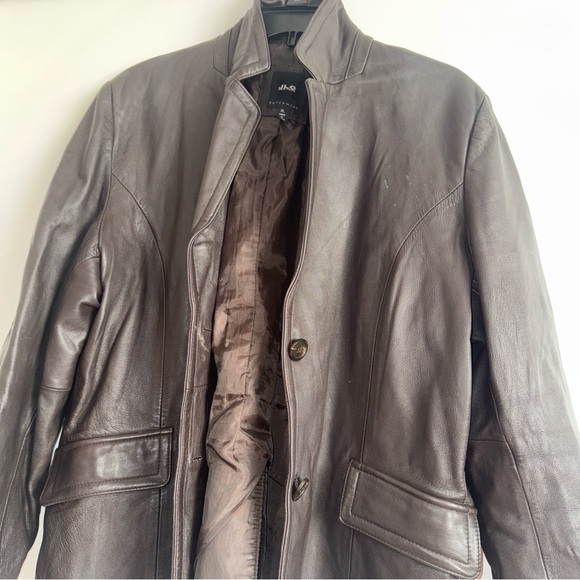 JLC Brown Leather Jacket vintage - Picture 2 of 12
